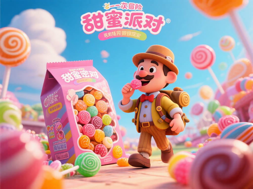 糖果派对先生是一个热爱甜食、美味探索的角色，他的灵