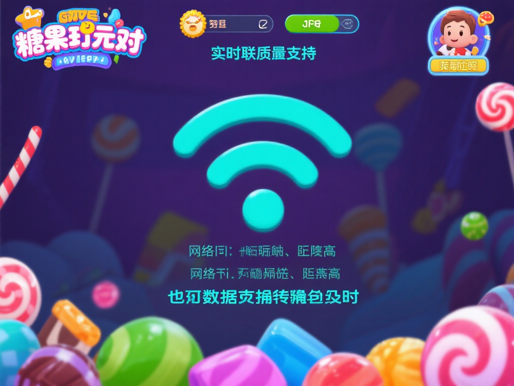 网络质量不佳
糖果派对需要实时联网支持，一旦网络