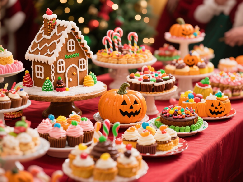 节日甜品的魅力：味蕾的狂欢
糖果所带来的甜蜜体验