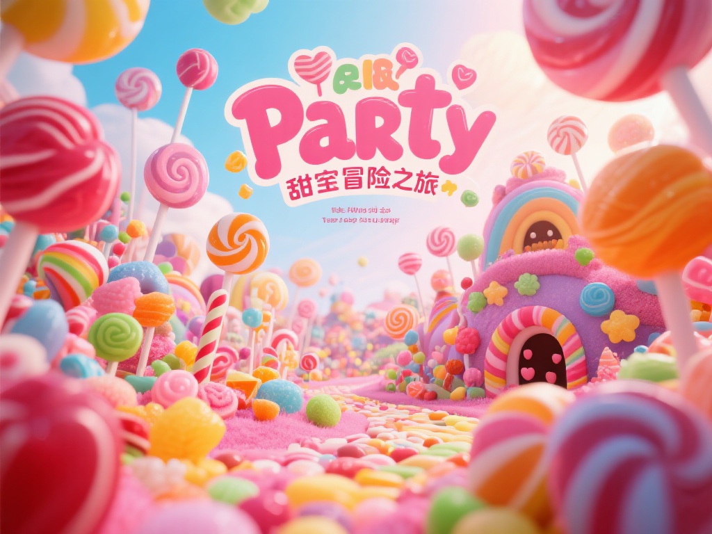 糖果派对甜蜜冒险之旅：奇幻世界的甜蜜征程