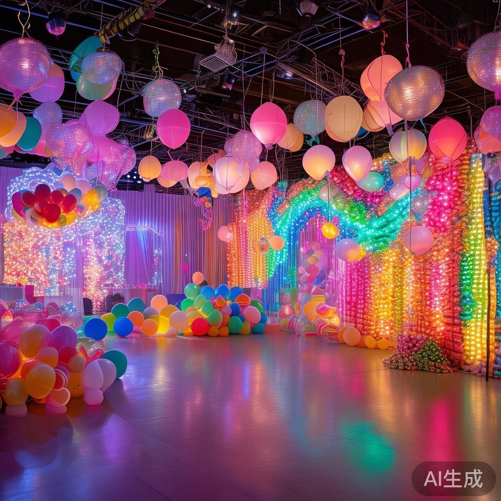 2024年流行的糖果派对在场景布置上追求“沉浸式”
