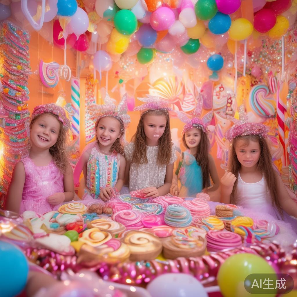 在童趣与甜蜜的世界里，糖果派对一直是许多孩子和年轻